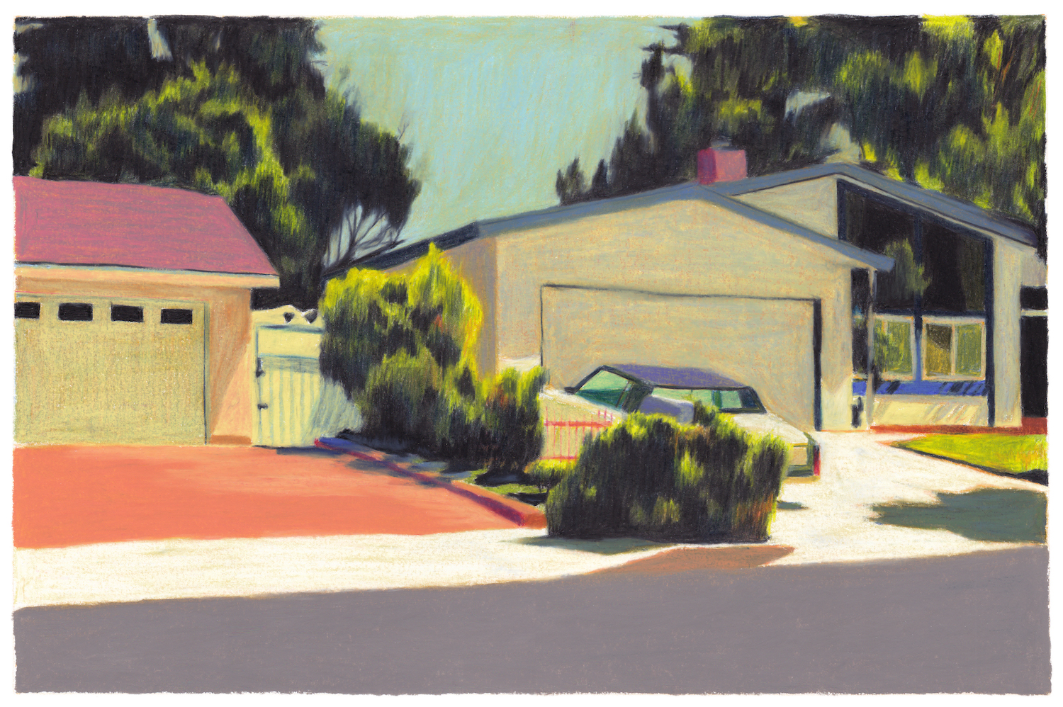 villa californienne garage voiture