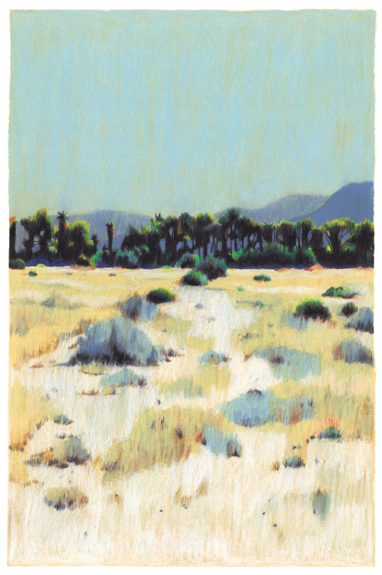désert californie sable ciel bleu
